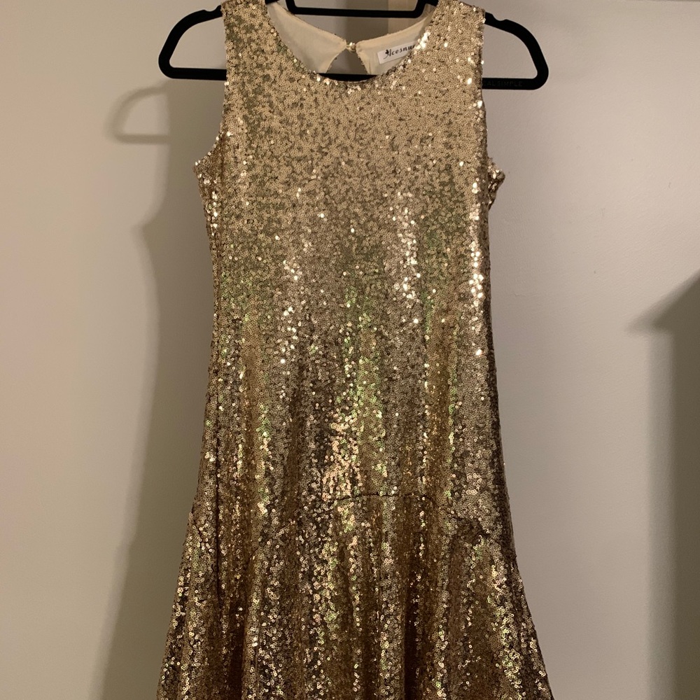 ASOS Gold sequin dress